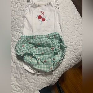 Bodysuit and matching bloomers.